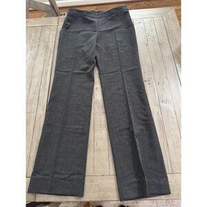 AKRIS Punto Stretch Laine Wool Pleated Straight Trouser Pants Grey Size 38 / 6